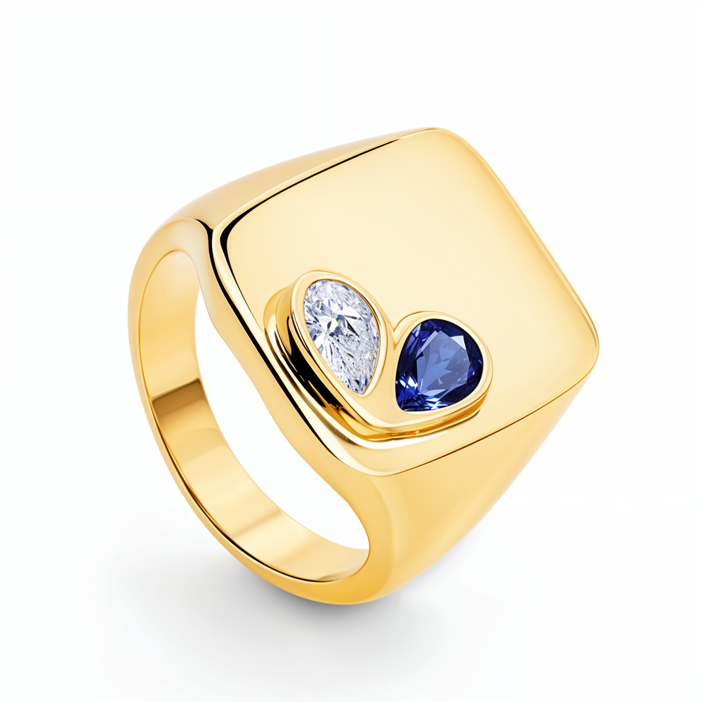 Twilight Gem Signet Ring