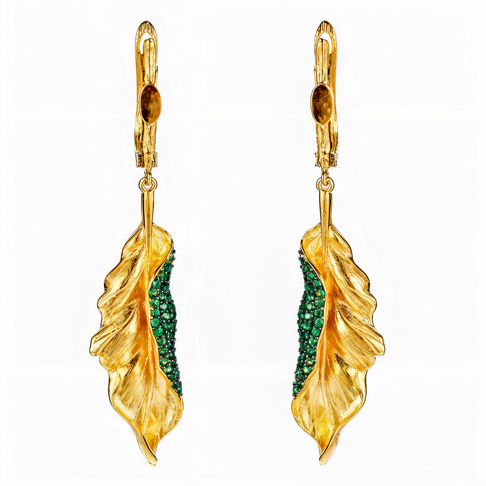 Gaia Leaf Earrings