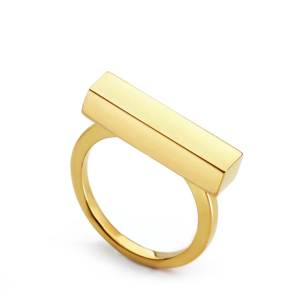 Golden Bar Ring