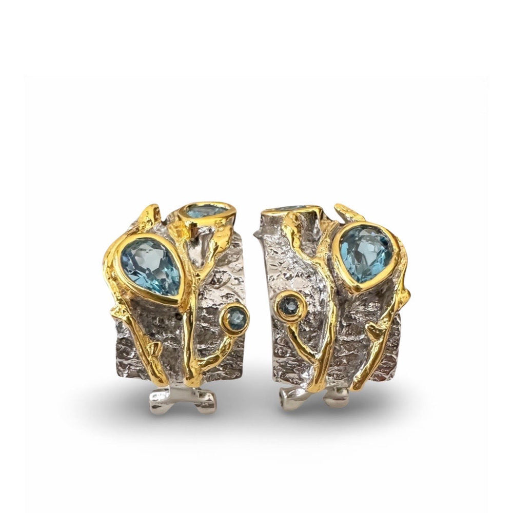 Ame Blue Topaz Earrings