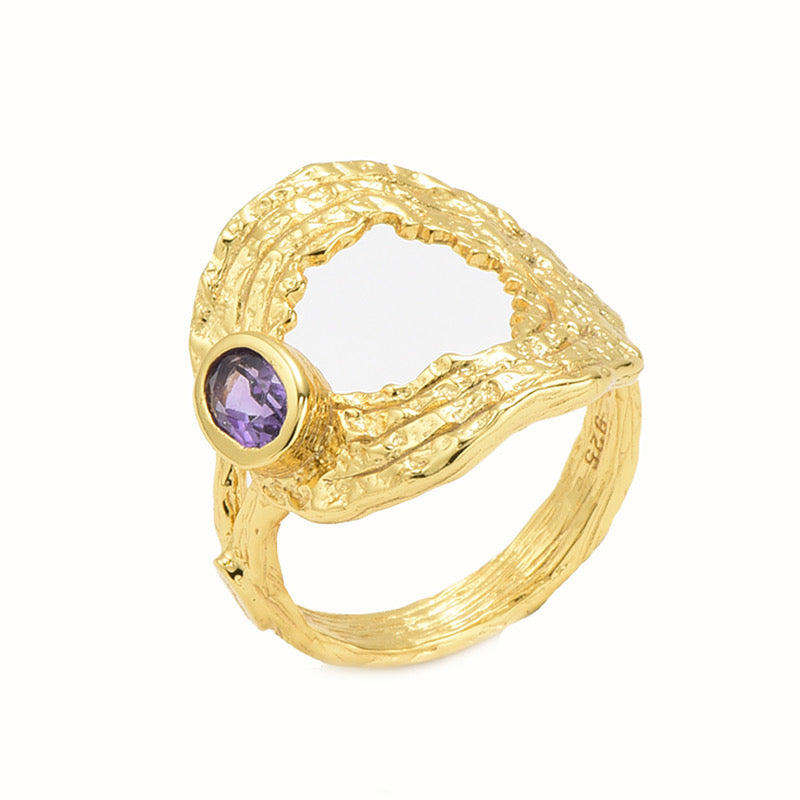 Saskia Amethyst Ring